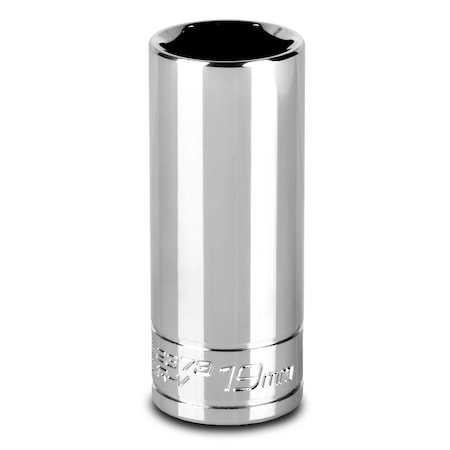 Capri Tools 3/8 in Drive 19 mm 6-Point Metric Deep Socket 1-2373